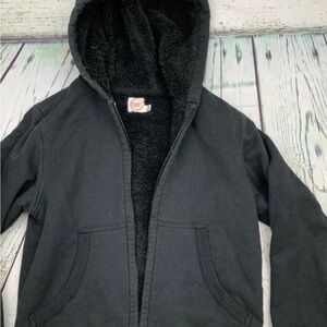 Wonder Nation Black Fleece-Lined Jacket